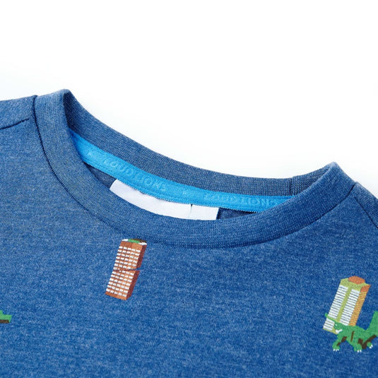 Vidaxl kindershirt 104 gemêleerd donkerblauw