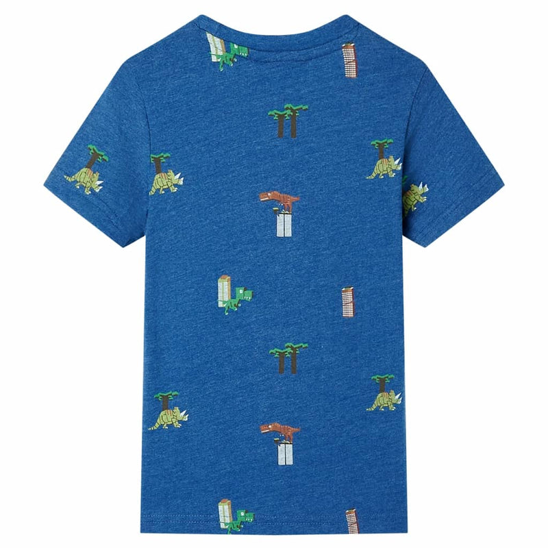 Load image into Gallery viewer, VidaXL Kindershirt 116 gemêleerd donkerblauw
