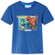 VidaXL Kindershirt 92 gemêleerd donkerblauw