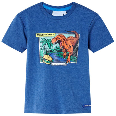 Vidaxl kindershirt 128 gemêleerd donkerblauw
