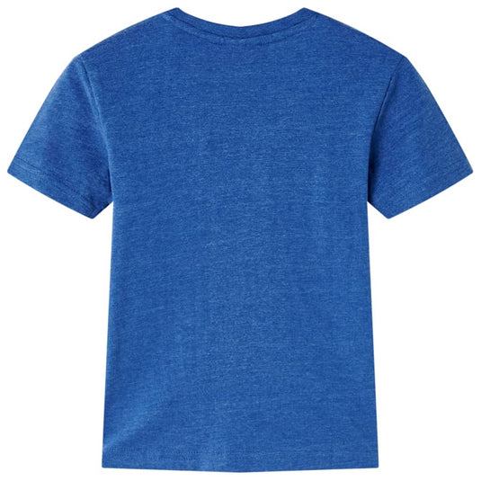 Vidaxl kindershirt 128 gemêleerd donkerblauw