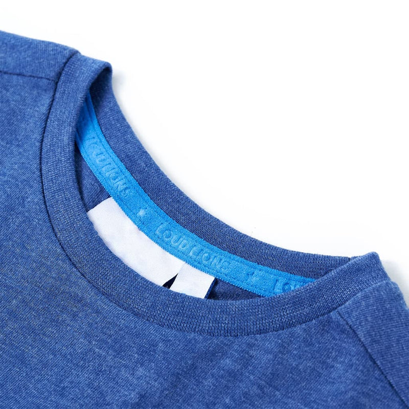 Load image into Gallery viewer, Vidaxl kindershirt 140 gemêleerd donkerblauw
