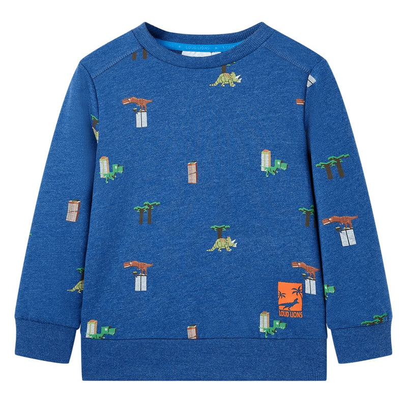 Load image into Gallery viewer, Vidaxl kindertrui 116 gemêleerd donkerblauw
