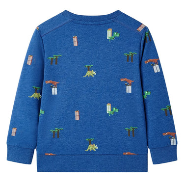 Vidaxl kindertrui 128 gemêleerd donkerblauw
