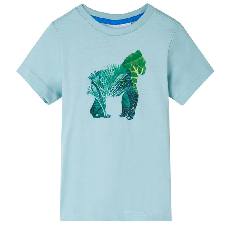 Load image into Gallery viewer, VidaXL Kindershirt 92 lichtzeeblauw

