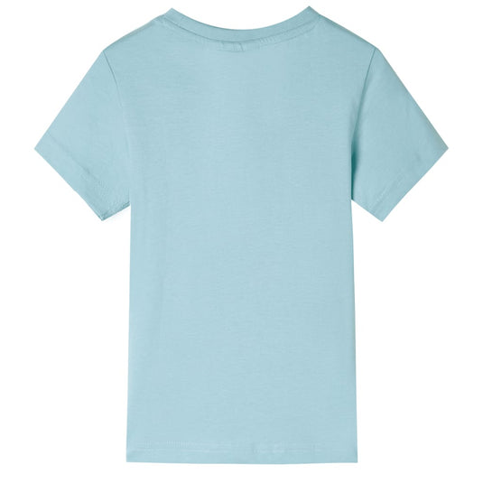 VidaXL Kindershirt 140 lichtzeeblauw