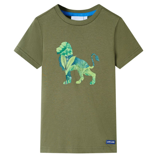 Vidaxl kindershirt 104 kakikleurig