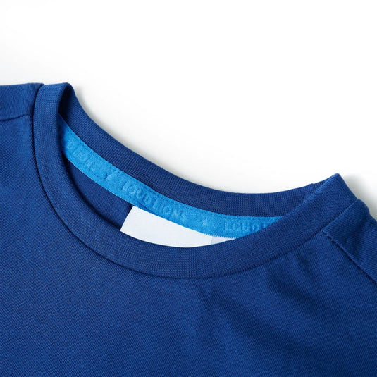 Vidaxl kindershirt 104 donkerblauw