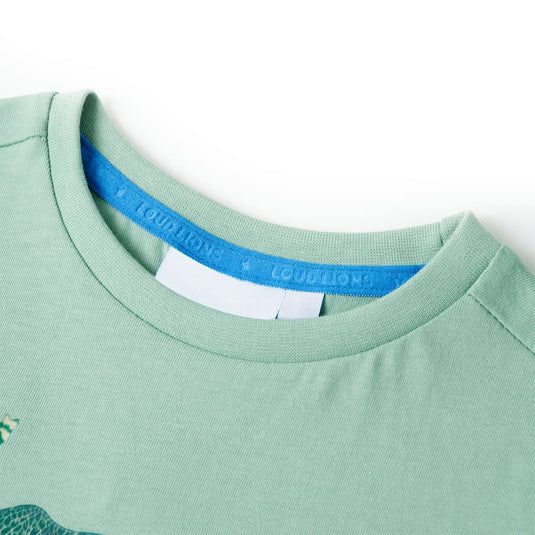 Vidaxl kindershirt 128 lichtkakikleurig