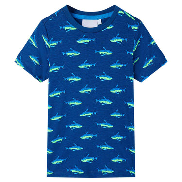 Vidaxl kindershirt 92 donkerblauw