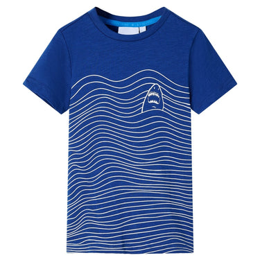 Vidaxl kindershirt 128 donkerblauw