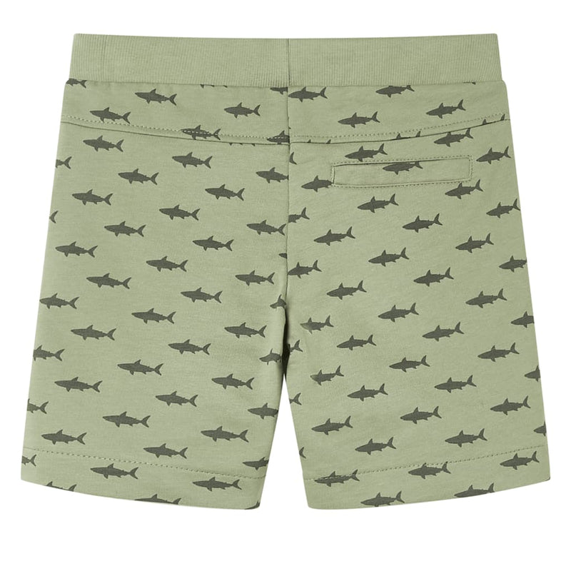 Load image into Gallery viewer, VidaXL Kindershorts met trekkoord 92 lichtkaki
