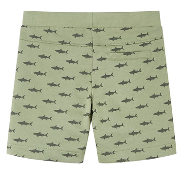 Vidaxl kindershorts met trekkoord 128 lichtkaki