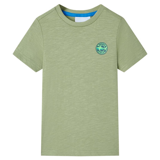 Vidaxl kindershirt 128 lichtkakikleurig