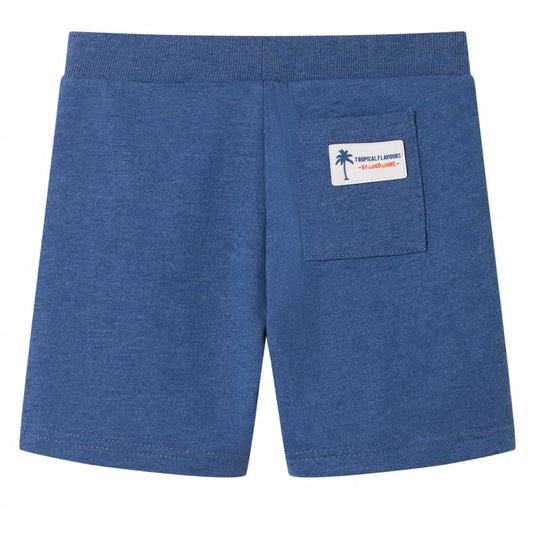 Vidaxl kindershorts met trekkoord 140 gemêleerd donkerblauw