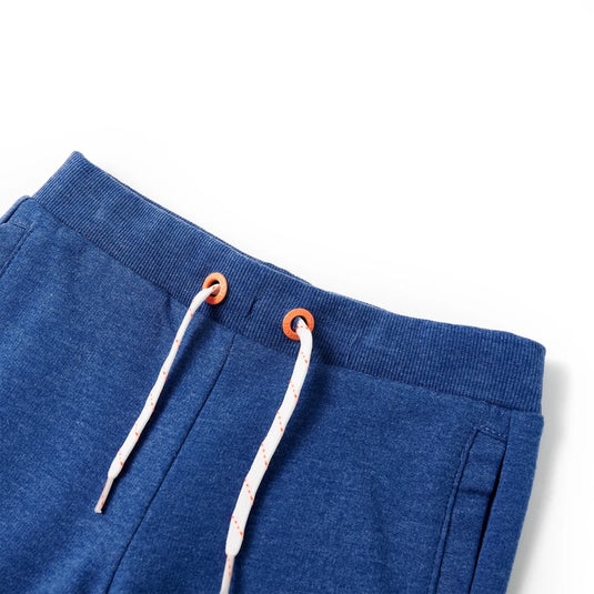Vidaxl kindershorts met trekkoord 140 gemêleerd donkerblauw