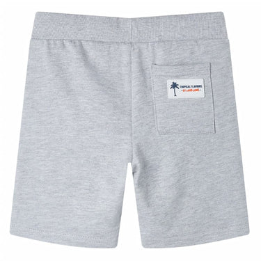 Vidaxl kindershorts met trekkoord 128 grijs