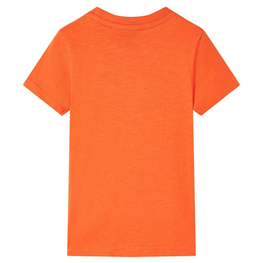 VidaXL Kindershirt 116 donkeroranje