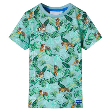 Vidaxl kindershirt 140 gemêleerd lichtgroen