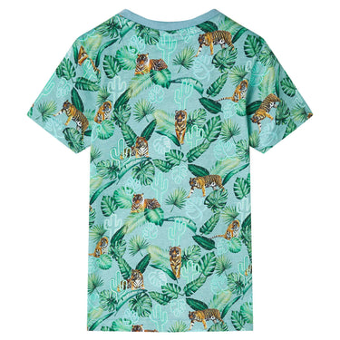 Vidaxl kindershirt 140 gemêleerd lichtgroen