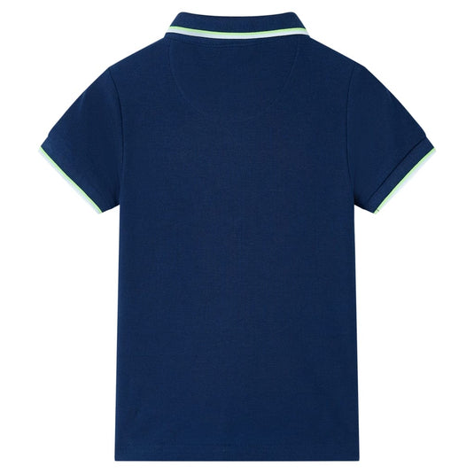 Vidaxl kinderpoloshirt 116 marineblauw