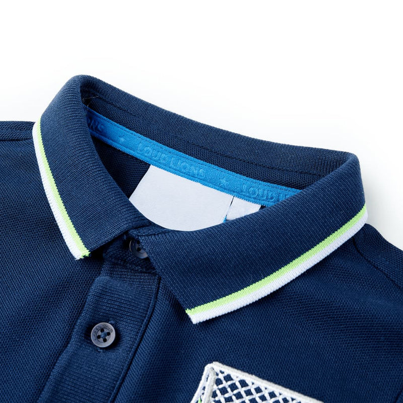 Load image into Gallery viewer, Vidaxl kinderpoloshirt 128 marineblauw

