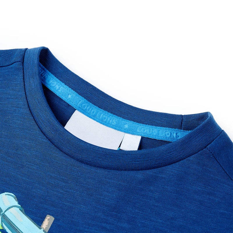 Load image into Gallery viewer, Vidaxl kindershirt 128 donkerblauw
