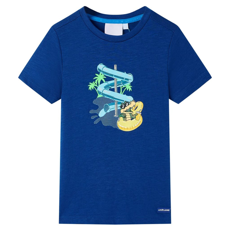 Load image into Gallery viewer, VidaXL Kindershirt 140 donkerblauw
