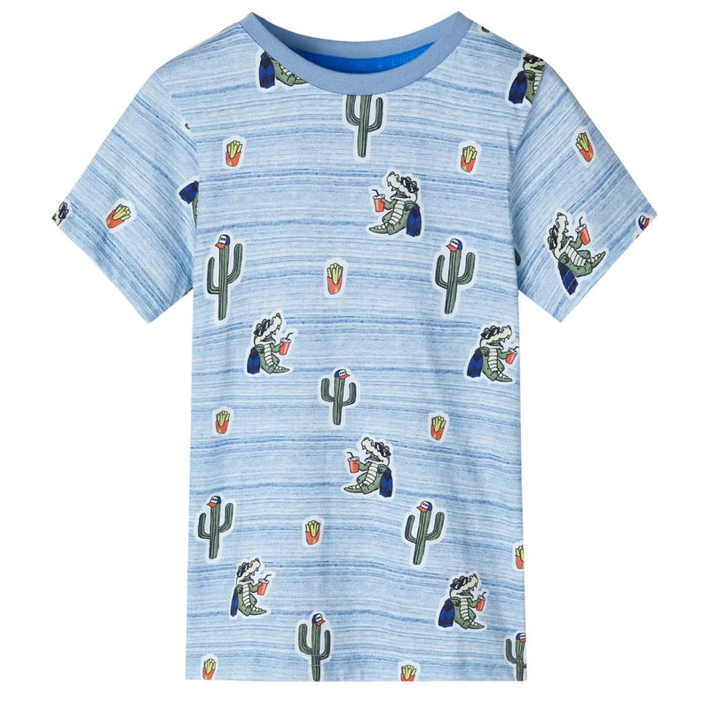Load image into Gallery viewer, VidaXL Kindershirt 104 gemengd blauw
