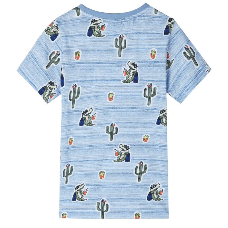 Load image into Gallery viewer, VidaXL Kindershirt 104 gemengd blauw
