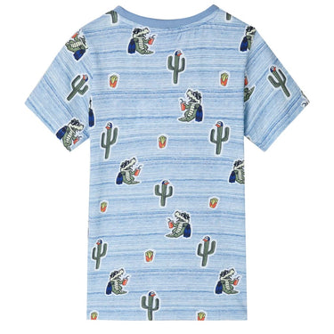 Vidaxl kindershirt 140 gemengd blauw