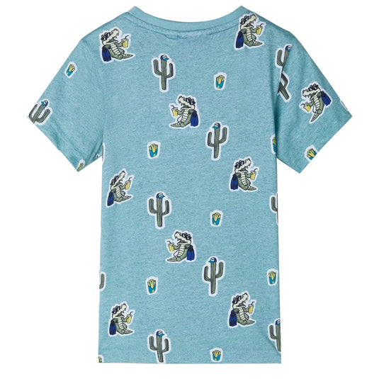 VidaXL Kindershirt 116 gemêleerd lichtgroen