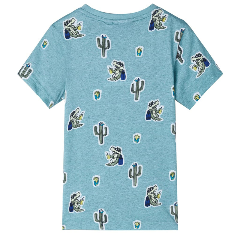 Load image into Gallery viewer, VidaXL Kindershirt 128 gemêleerd lichtgroen
