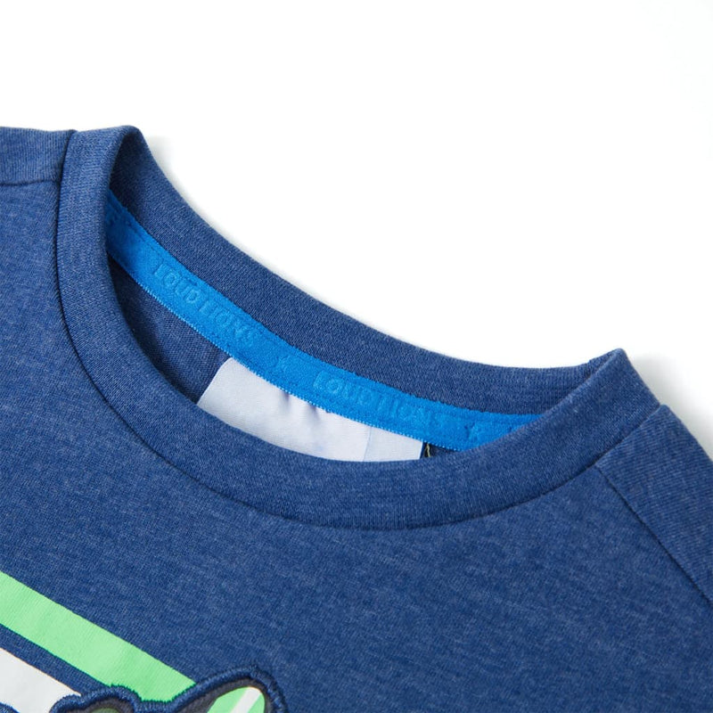 Load image into Gallery viewer, VidaXL Kindershirt 92 gemêleerd donkerblauw
