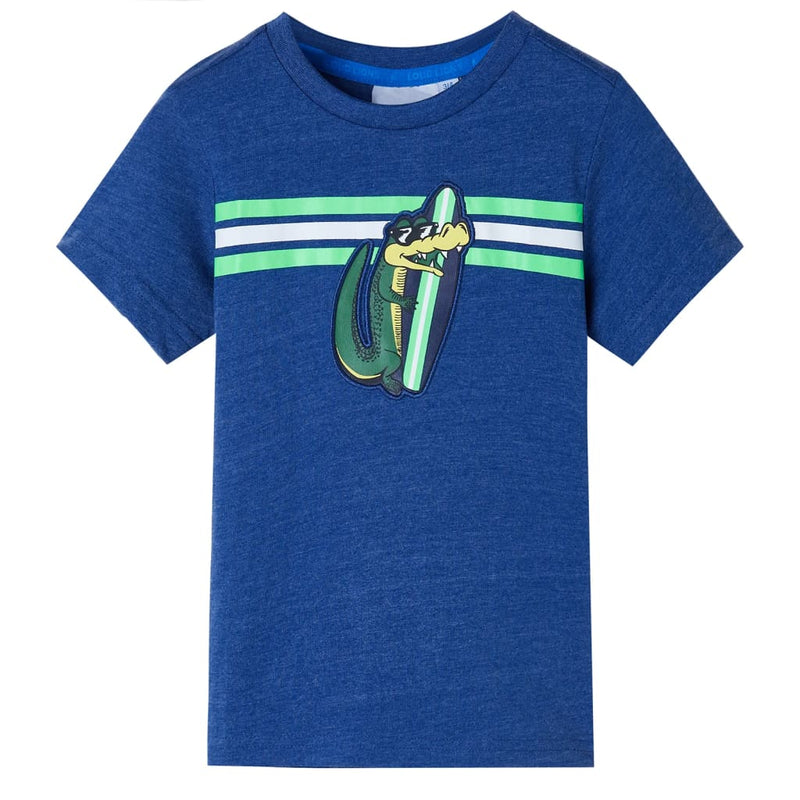 Load image into Gallery viewer, Vidaxl kindershirt 128 gemêleerd donkerblauw

