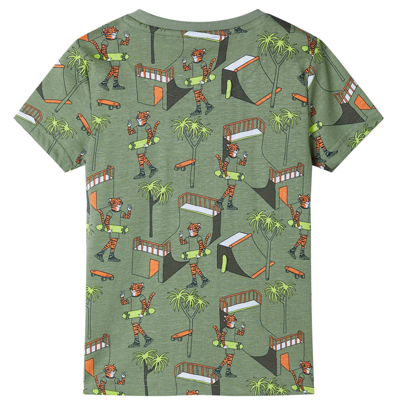 Load image into Gallery viewer, Vidaxl kinderpyjama met korte mouwen 104 lichtkakikleurig

