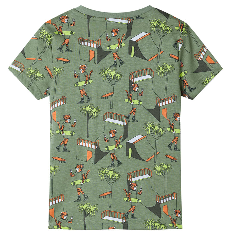 Load image into Gallery viewer, Vidaxl kinderpyjama met korte mouwen 128 lichtkakikleurig
