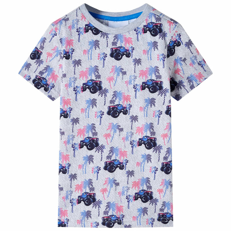 Load image into Gallery viewer, VidaXL Kindershirt 128 gemêleerd grijs
