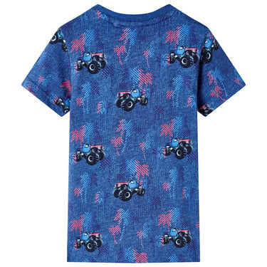 Vidaxl kindershirt 104 gemêleerd donkerblauw