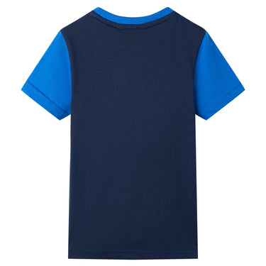 Vidaxl kindershirt 104 blauw en marineblauw
