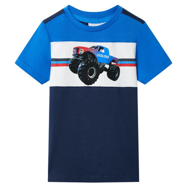 Vidaxl kindershirt 116 blauw en marineblauw