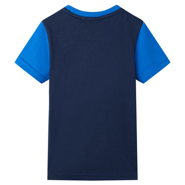 Vidaxl kindershirt 116 blauw en marineblauw