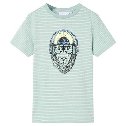 Vidaxl kindershirt met strepen 104 lichtmint
