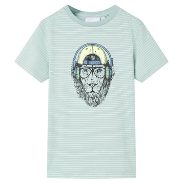 Vidaxl kindershirt met strepen 116 lichtmint