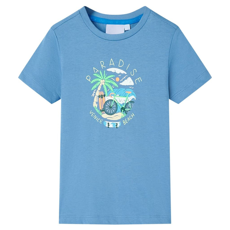 Load image into Gallery viewer, VidaXL Kindershirt 128 middenblauw
