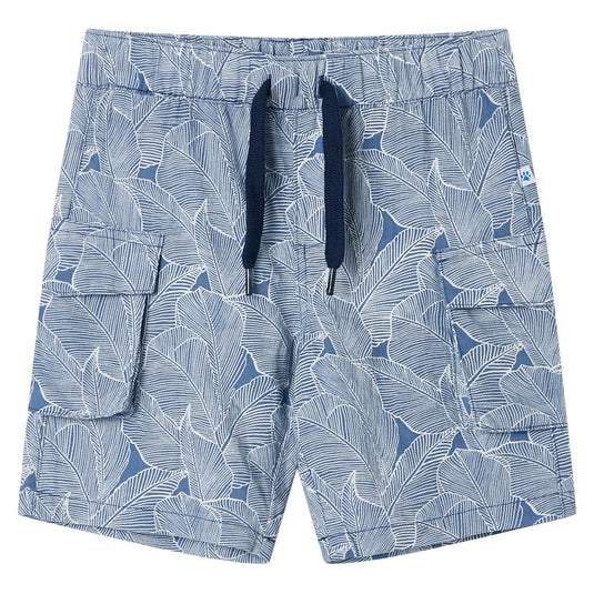Vidaxl kindershorts met trekkoord 104 donkerblauw