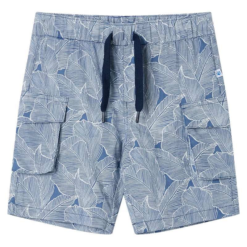 Load image into Gallery viewer, VidaXL Kindershorts met trekkoord 128 donkerblauw
