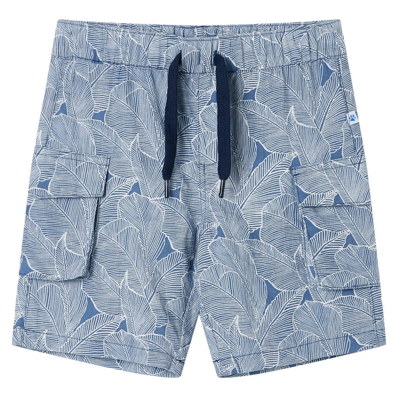 Load image into Gallery viewer, VidaXL Kindershorts met trekkoord 140 donkerblauw
