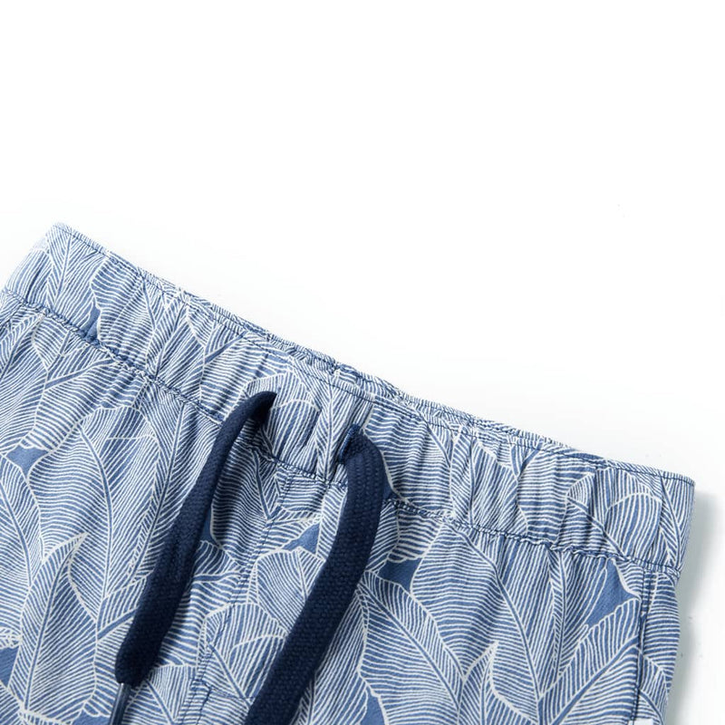 Load image into Gallery viewer, VidaXL Kindershorts met trekkoord 140 donkerblauw
