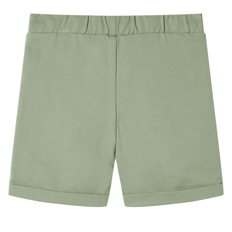 Load image into Gallery viewer, VidaXL Kindershorts met trekkoord 116 lichtkaki

